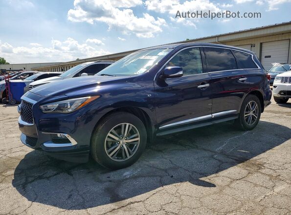 5N1DL0MMXHC541004 2017 INFINITI QX60 Синий Задняя левая четверть