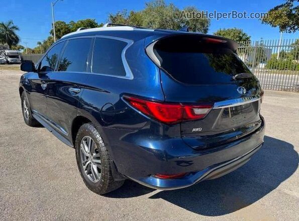 5N1DL0MM9LC538281 2020 INFINITI QX60 Blue Trasero derecho