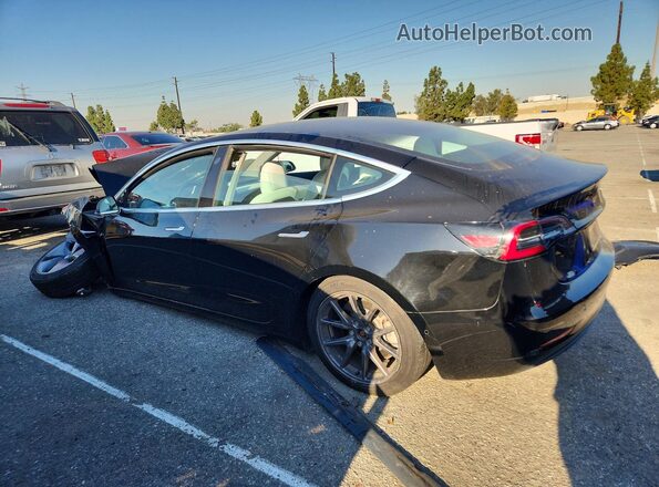 5YJ3E1EB8KF391577 2019 TESLA MODEL Черный Задняя правая четверть