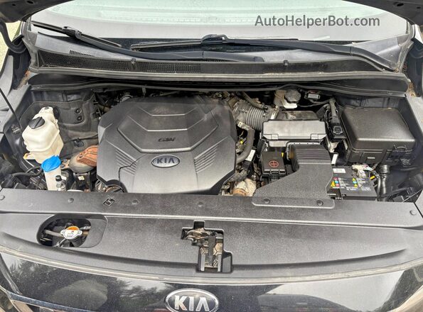 KNDMB5C16K6517672 2019 KIA SEDONA Черный Вид панели приборов