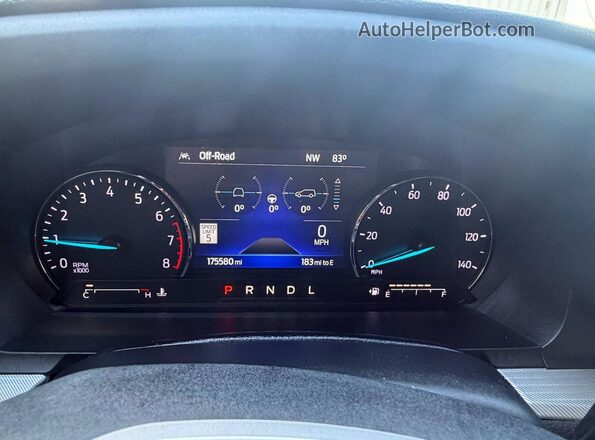 1FMSK7DH4NGB71114 2022 FORD EXPLORER Серый Вид щитка приборов
