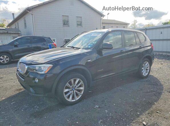 5UXWX9C51G0D67406 2016 BMW X3 Черный Задняя левая четверть