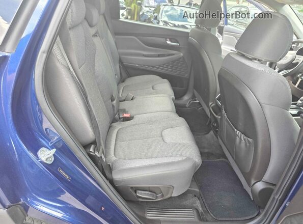 5NMS23AD4LH175264 2020 HYUNDAI SANTA Синий Вид салона спереди