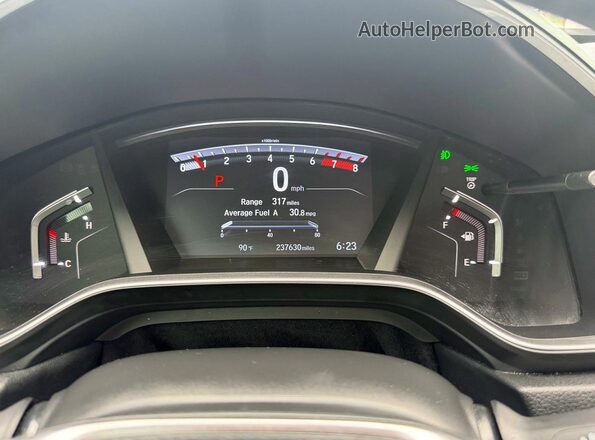 7FARW2H86JE045642 2018 HONDA CR-V Silver Vista del cuadro de instrumentos