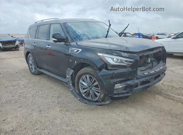 JN8AZ2NF4K9685982 2019 INFINITI QX80 Black Вид спереду
