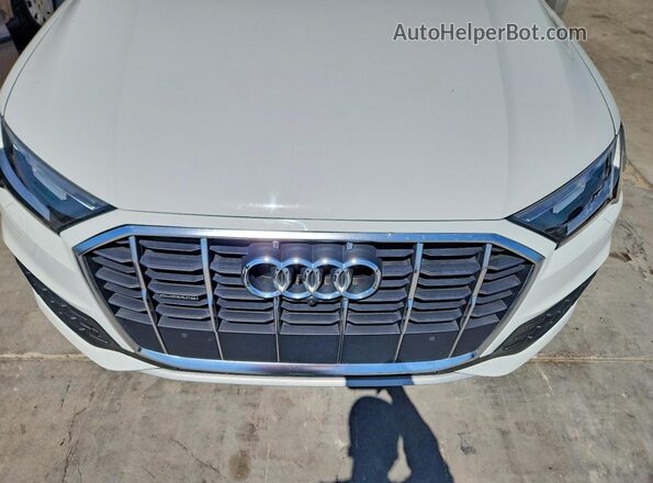 WA1AXAF72MD016963 2021 AUDI Q7 White Vista de la etiqueta del VIN