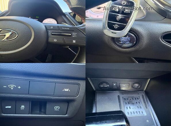 5NPEK4JC9NH141255 2022 HYUNDAI SONATA Black Vista interior de 360 grados