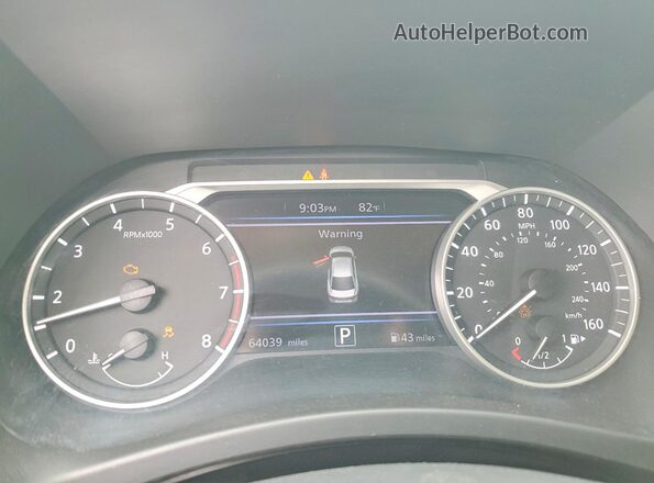 3N1AB8CV9MY220966 2021 NISSAN SENTRA Серый Вид щитка приборов