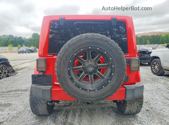 1C4BJWEGXGL115678 2016 JEEP WRANGLER Красный Вид салона спереди