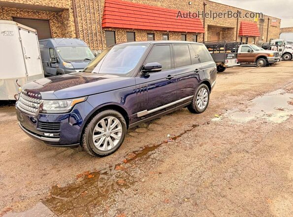 SALGS2VF5GA263311 2016 LAND ROVER RANGE Синий Задняя правая четверть