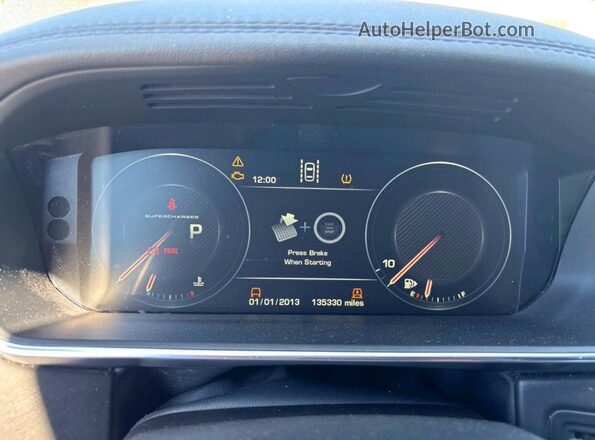 SALGS3EF2GA248576 2016 LAND ROVER RANGE Black Widok zestawu wskaźników