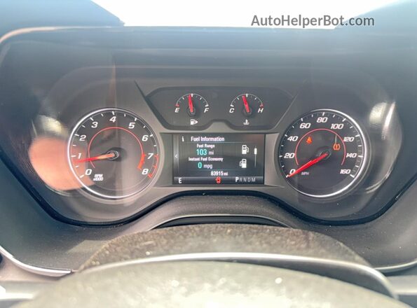 1G1FB1RX5J0178829 2018 CHEVROLET CAMARO Black Instrument cluster view