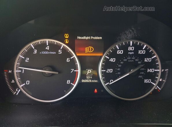 19UDE2F30KA009733 2019 ACURA ILX Gray Вид щитка приладів