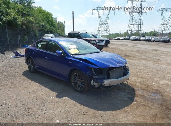 19UDE2F87MA002017 2021 ACURA ILX Blue Delantero derecho