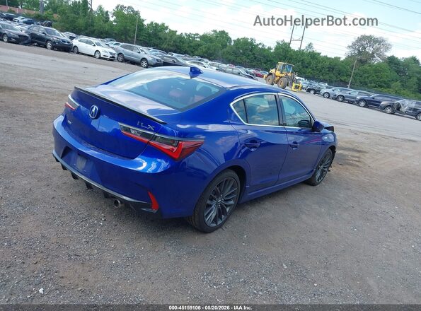 19UDE2F87MA002017 2021 ACURA ILX Blue Trasero derecho