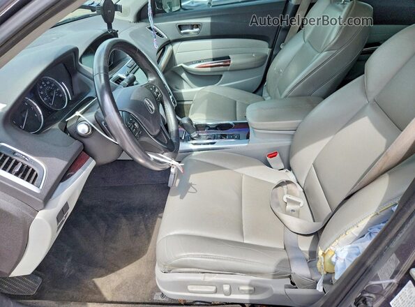 19UUB1F31HA001264 2017 ACURA TLX Gray Widok wnętrza z przodu