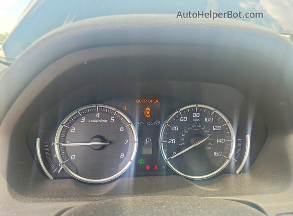 19UUB1F32HA003668 2017 ACURA TLX Черный Вид щитка приборов
