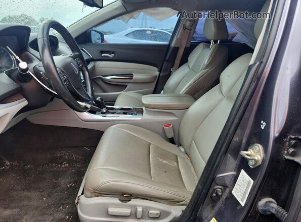 19UUB1F36HA009053 2017 ACURA TLX Серый Вид салона спереди