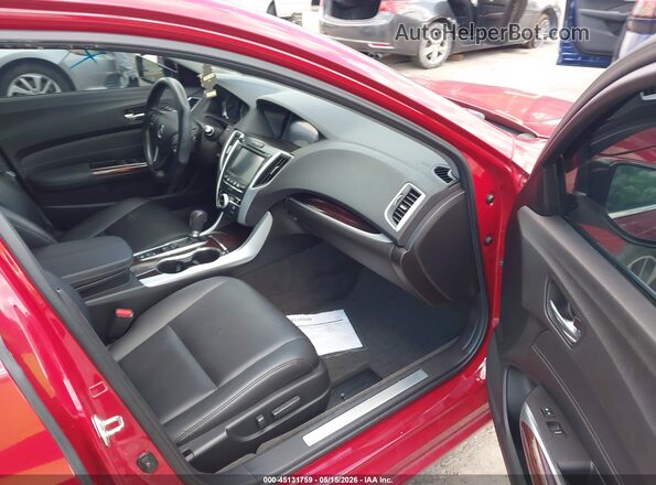 19UUB1F37HA005030 2017 ACURA TLX Красный Вид салона спереди