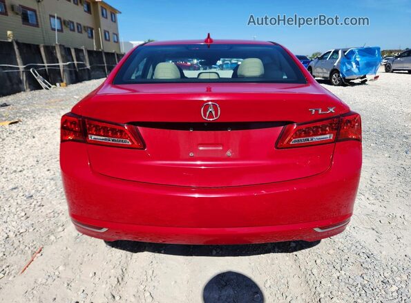 19UUB1F37JA008239 2018 ACURA TLX Красный Вид сзади