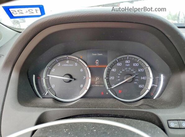 19UUB1F38KA004489 2019 ACURA TLX Black Vista del cuadro de instrumentos