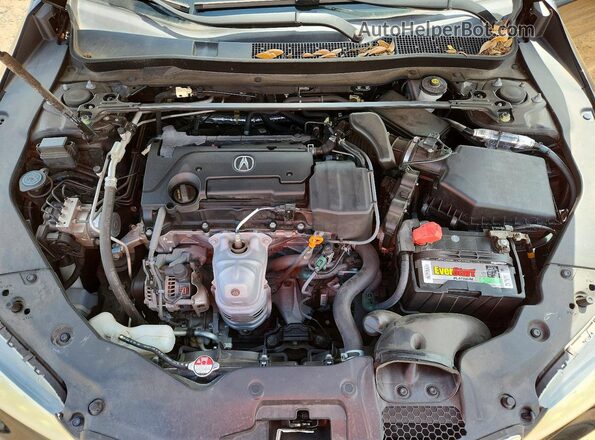 19UUB1F39HA010553 2017 ACURA TLX Черный Вид задней части салона