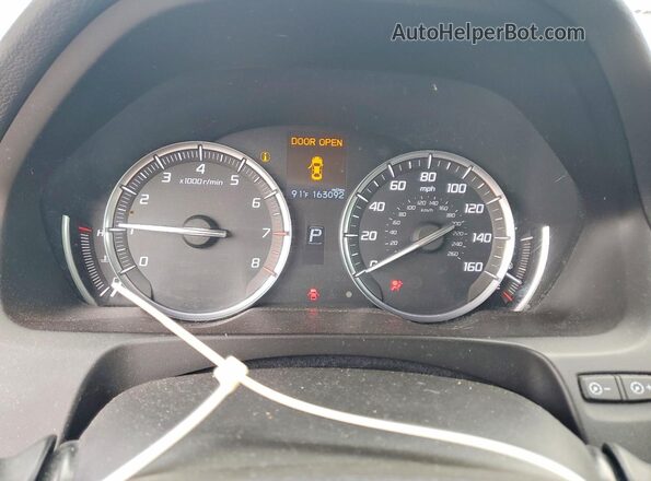 19UUB2F32GA010690 2016 ACURA TLX Black Вид щитка приладів
