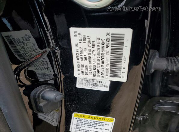 19UUB2F32GA010690 2016 ACURA TLX Black Вид підкапотного простору