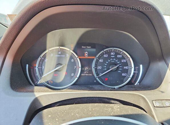19UUB2F39KA008802 2019 ACURA TLX Black Widok zestawu wskaźników