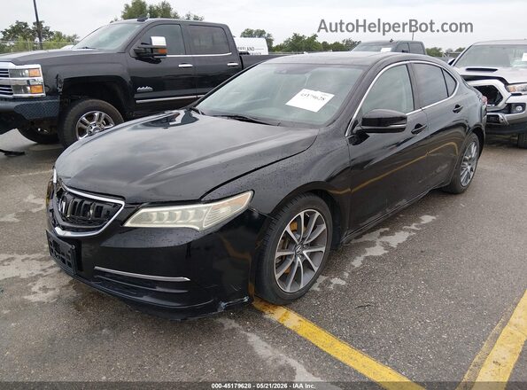 19UUB2F50GA000421 2016 ACURA TLX Черный Передняя левая четверть