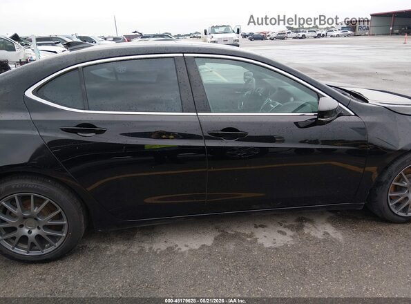 19UUB2F50GA000421 2016 ACURA TLX Черный Вид задней части салона