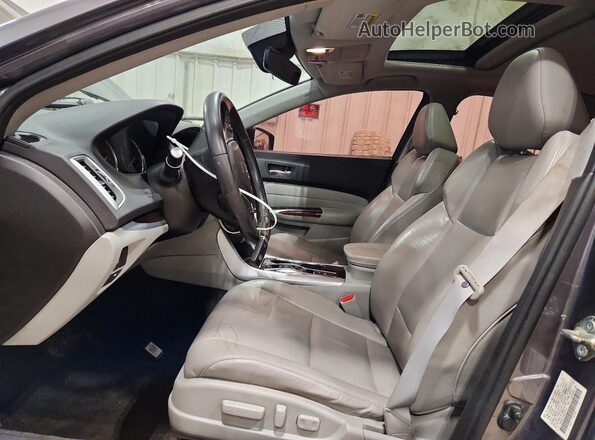 19UUB2F51HA005032 2017 ACURA TLX Серый Вид салона спереди