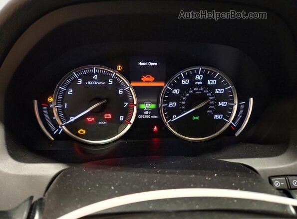 19UUB2F51HA005032 2017 ACURA TLX Серый Вид щитка приборов