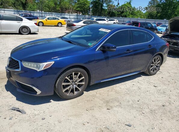 19UUB2F55JA007193 2018 ACURA TLX Синий Передняя левая четверть