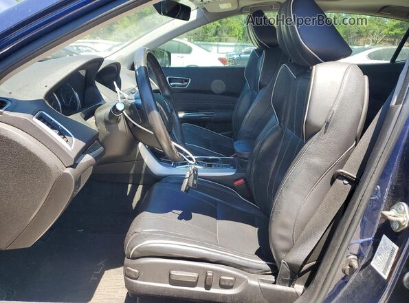 19UUB2F55JA007193 2018 ACURA TLX Синий Вид салона спереди