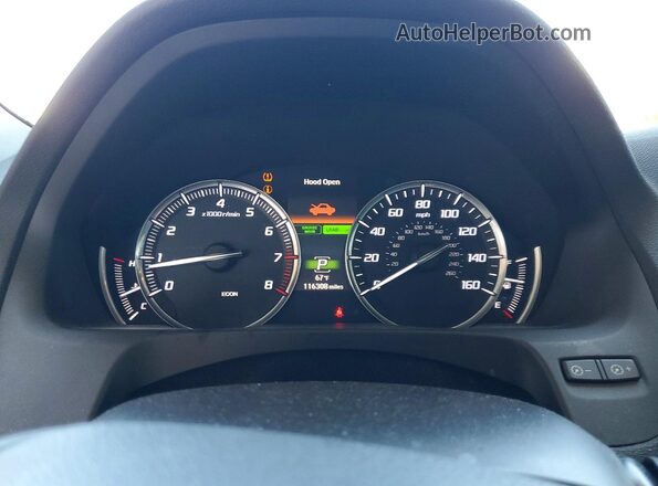 19UUB2F56GA009611 2016 ACURA TLX Silver Instrument cluster view