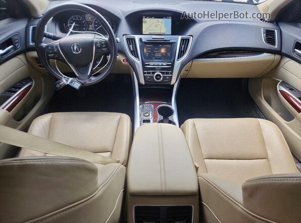 19UUB2F57GA011691 2016 ACURA TLX Brown Dashboard view