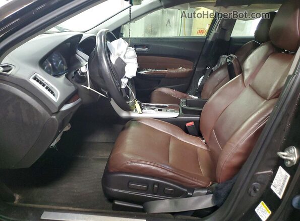 19UUB2F57HA004547 2017 ACURA TLX Black Widok wnętrza z przodu