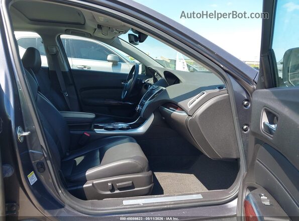 19UUB2F59HA004663 2017 ACURA TLX Gray Widok wnętrza z przodu