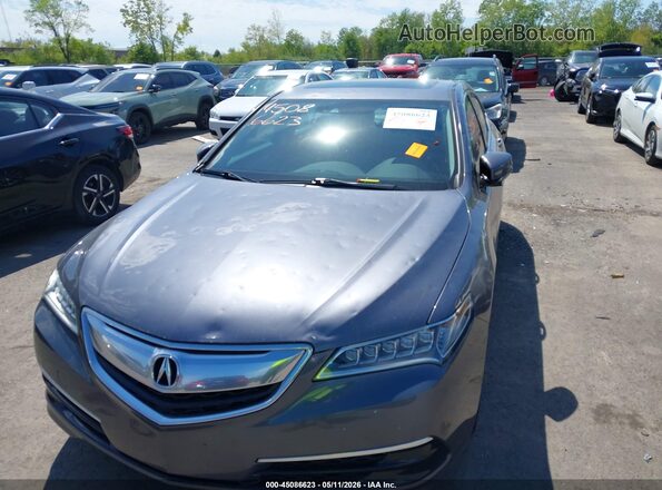 19UUB2F59HA004663 2017 ACURA TLX Gray Widok z przodu