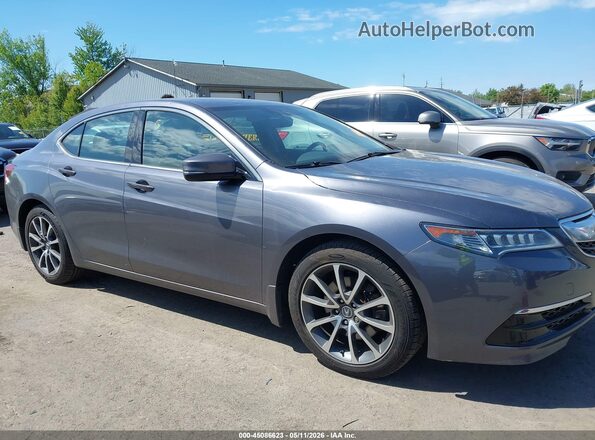 19UUB2F59HA004663 2017 ACURA TLX Gray Widok wnętrza z tyłu