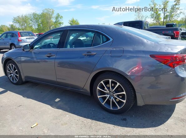 19UUB2F59HA004663 2017 ACURA TLX Gray Widok wnętrza 360 stopni
