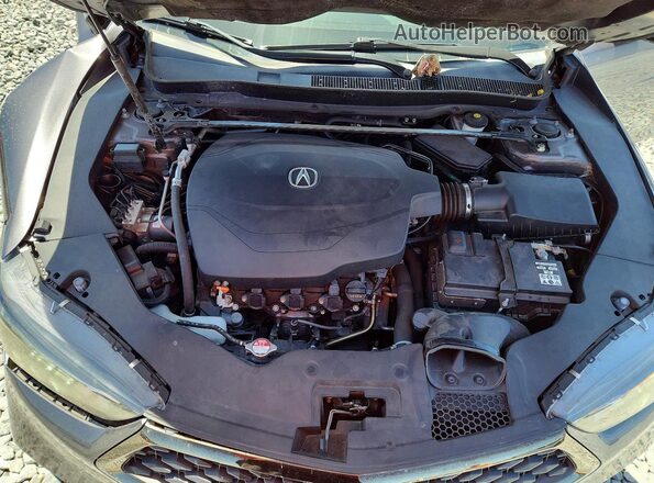 19UUB2F65LA004547 2020 ACURA TLX Gray Widok wnętrza z tyłu