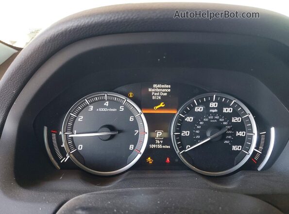 19UUB3F54HA002096 2017 ACURA TLX Белый Вид щитка приборов