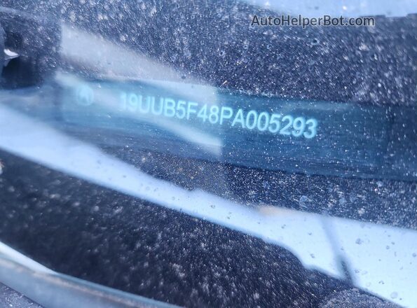 19UUB5F48PA005293 2023 ACURA TLX White Widok naklejki z numerem VIN