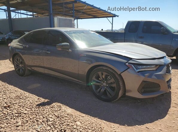 19UUB5F52MA014785 2021 ACURA TLX Серый Передняя правая четверть