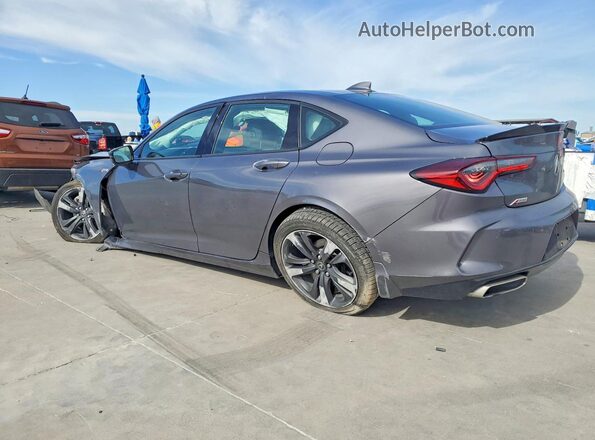 19UUB5F54MA001214 2021 ACURA TLX Серебряный Задняя левая четверть