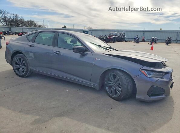 19UUB5F54MA001214 2021 ACURA TLX Серебряный Передняя правая четверть
