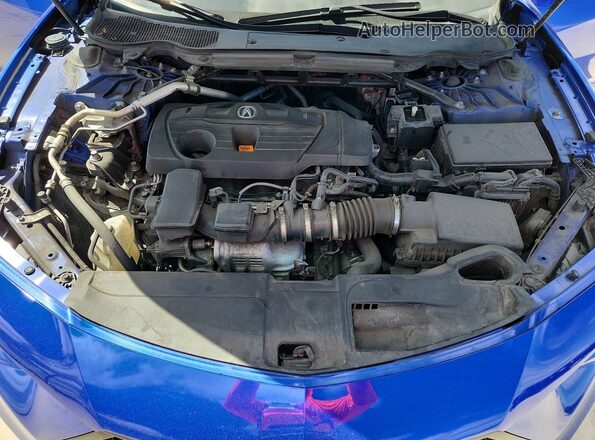 19UUB5F57MA017293 2021 ACURA TLX Синий Вид задней части салона