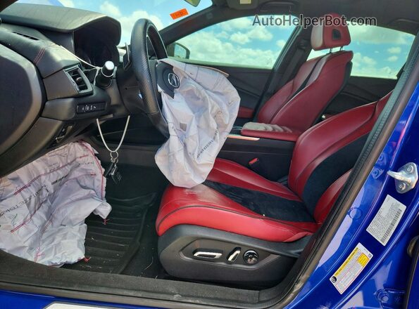 19UUB5F57MA017293 2021 ACURA TLX Синий Вид салона спереди